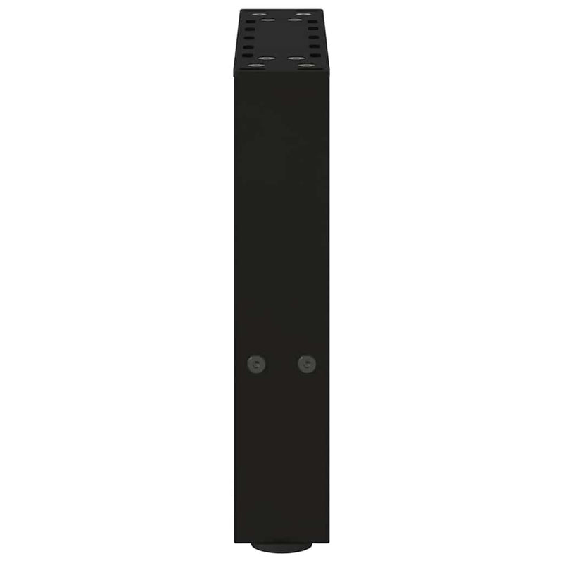 vidaXL 2 db fekete acél dohányzóasztal láb 40 x (30-31) cm
