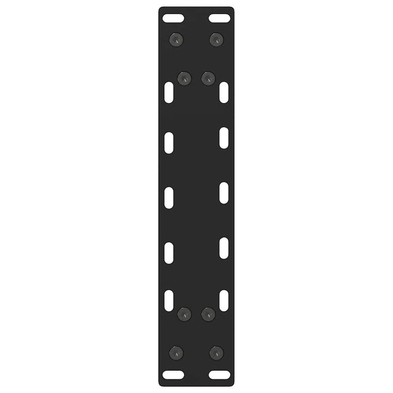 vidaXL 2 db fekete acél dohányzóasztal láb 40 x (30-31) cm