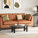 vidaXL 2 db fekete acél dohányzóasztal láb 40 x (30-31) cm