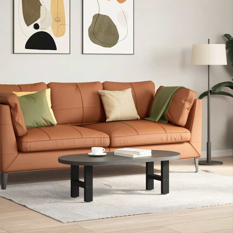 vidaXL 2 db fekete acél dohányzóasztal láb 40 x (30-31) cm