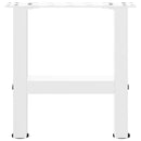 vidaXL 2 db fehér dohányzóasztal láb 40 x (30-31) cm acél