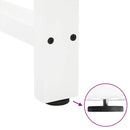 vidaXL 2 db fehér dohányzóasztal láb 40 x (30-31) cm acél