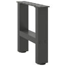 vidaXL 2 db antracitszürke acél dohányzóasztal láb 40x(30-31) cm