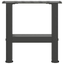 vidaXL 2 db antracitszürke acél dohányzóasztal láb 40x(30-31) cm