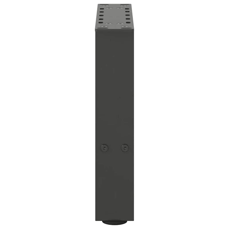 vidaXL 2 db antracitszürke acél dohányzóasztal láb 40x(30-31) cm