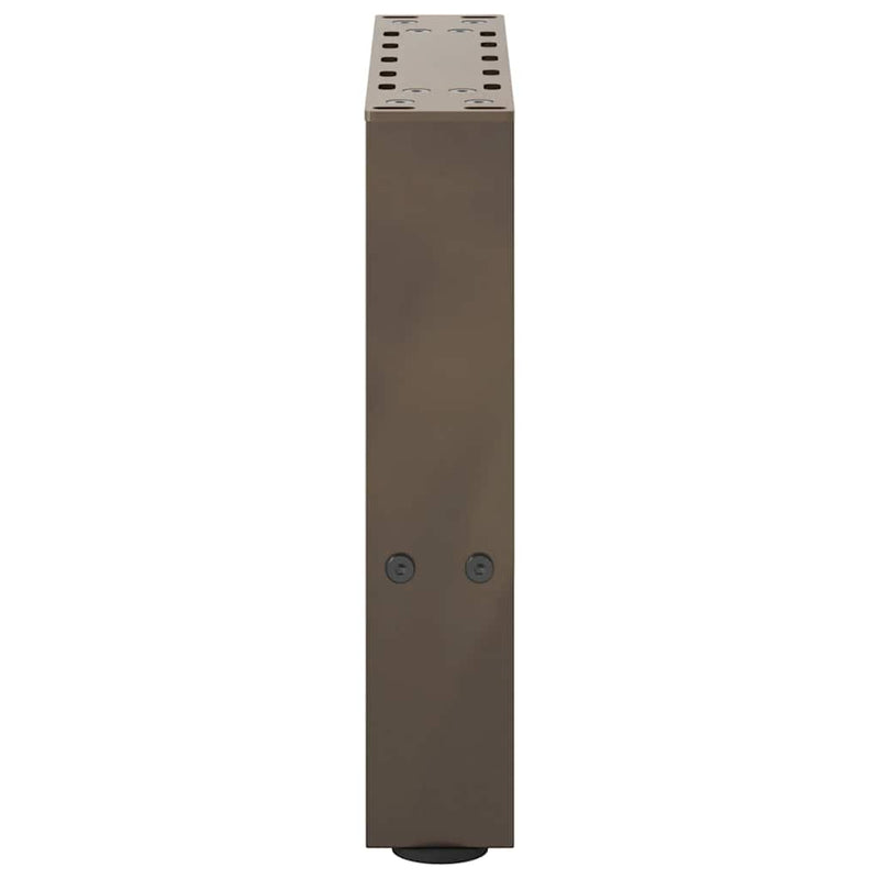 vidaXL 2 db natúr acél dohányzóasztal láb 40 x (30-31) cm acél