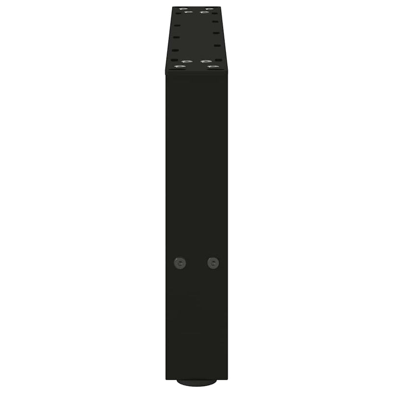 vidaXL 2 db fekete acél dohányzóasztal láb 50 x (30-31) cm
