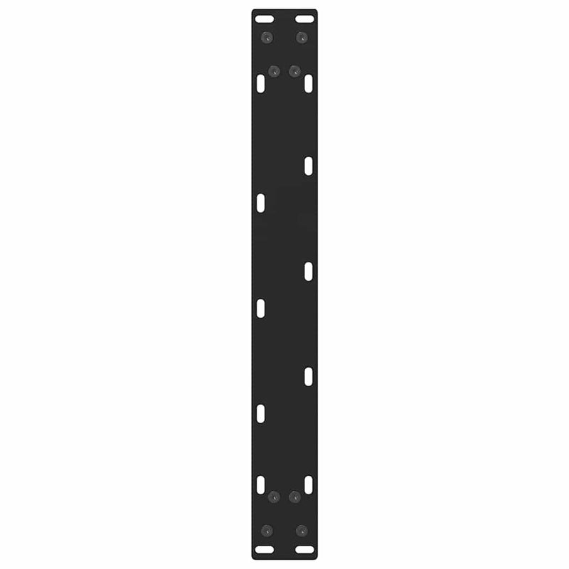 vidaXL 2 db fekete acél dohányzóasztal láb 50 x (30-31) cm