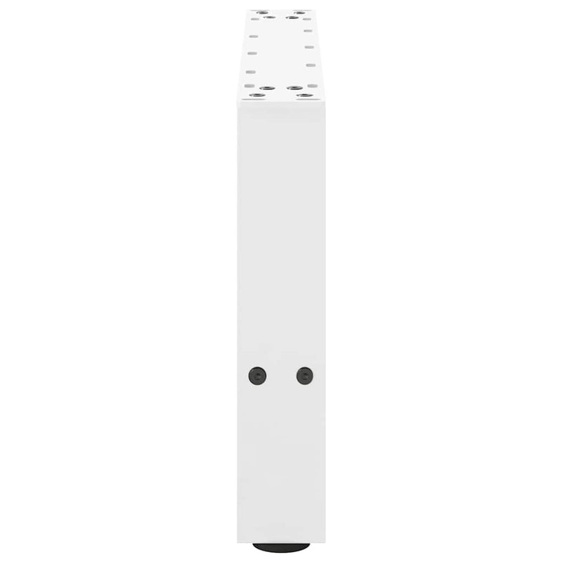 vidaXL 2 db fehér dohányzóasztal láb 50 x (30-31) cm acél