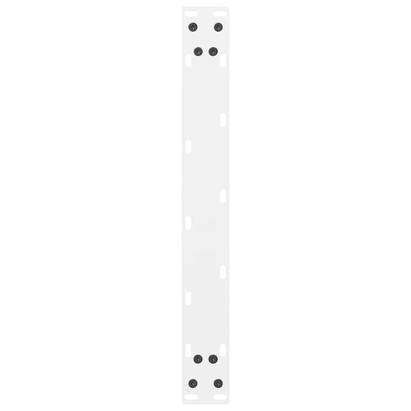 vidaXL 2 db fehér dohányzóasztal láb 50 x (30-31) cm acél