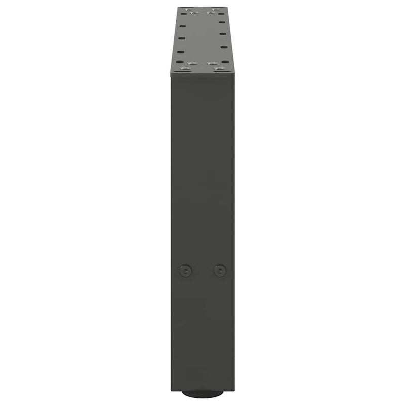 vidaXL 2 db antracitszürke acél dohányzóasztal láb 50x(30-31) cm