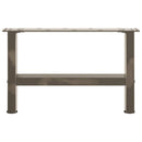 vidaXL 2 db natúr acél dohányzóasztal láb 50 x (30-31) cm acél