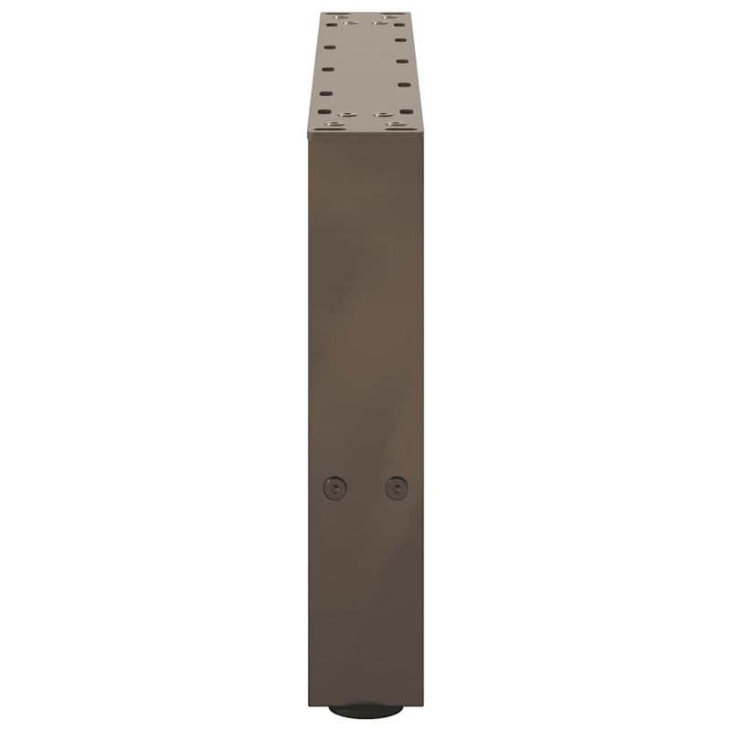 vidaXL 2 db natúr acél dohányzóasztal láb 50 x (30-31) cm acél