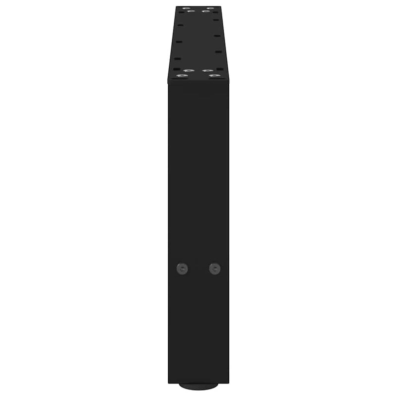 vidaXL 2 db fekete acél dohányzóasztal láb 60 x (30-31) cm