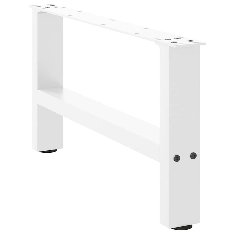 vidaXL 2 db fehér dohányzóasztal láb 60 x (30-31) cm acél