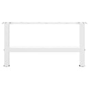 vidaXL 2 db fehér dohányzóasztal láb 60 x (30-31) cm acél