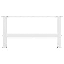 vidaXL 2 db fehér dohányzóasztal láb 60 x (30-31) cm acél