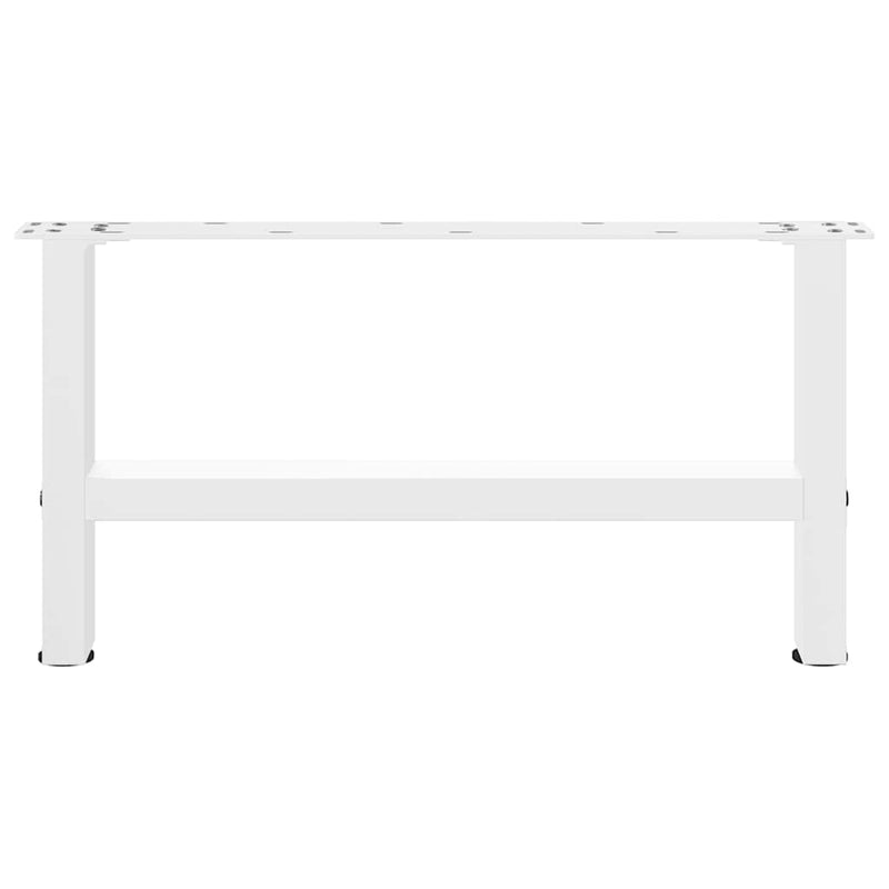 vidaXL 2 db fehér dohányzóasztal láb 60 x (30-31) cm acél