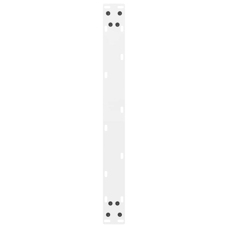 vidaXL 2 db fehér dohányzóasztal láb 60 x (30-31) cm acél