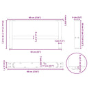 vidaXL 2 db fehér dohányzóasztal láb 60 x (30-31) cm acél