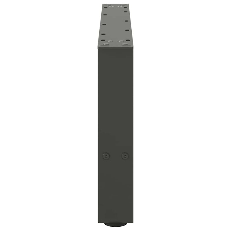 vidaXL 2 db antracitszürke acél dohányzóasztal láb 60 x (30-31) cm