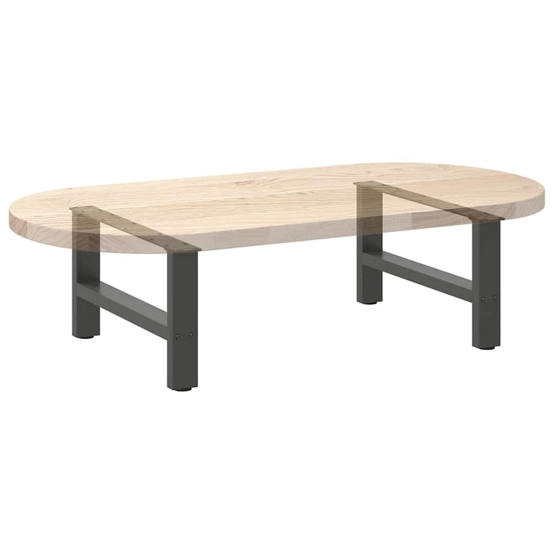 vidaXL 2 db antracitszürke acél dohányzóasztal láb 60 x (30-31) cm
