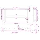 vidaXL 2 db antracitszürke acél dohányzóasztal láb 60 x (30-31) cm