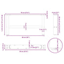 vidaXL 2 db fekete acél dohányzóasztal láb 70 x (30-31) cm