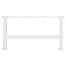 vidaXL 2 db fehér dohányzóasztal láb 70 x (30-31) cm acél