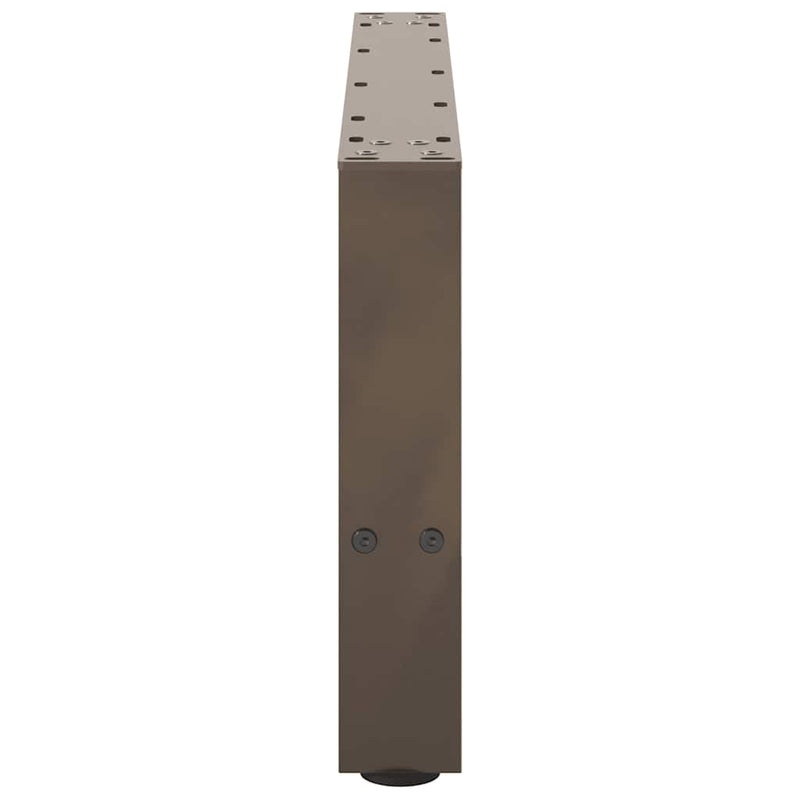 vidaXL 2 db natúr acél dohányzóasztal láb 70 x (30-31) cm acél