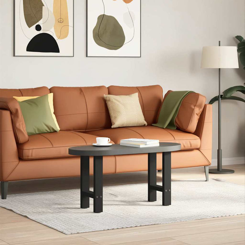 vidaXL 2 db fekete acél dohányzóasztal láb 28 x (42-43) cm
