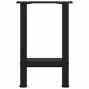 vidaXL 2 db fekete acél dohányzóasztal láb 28 x (42-43) cm