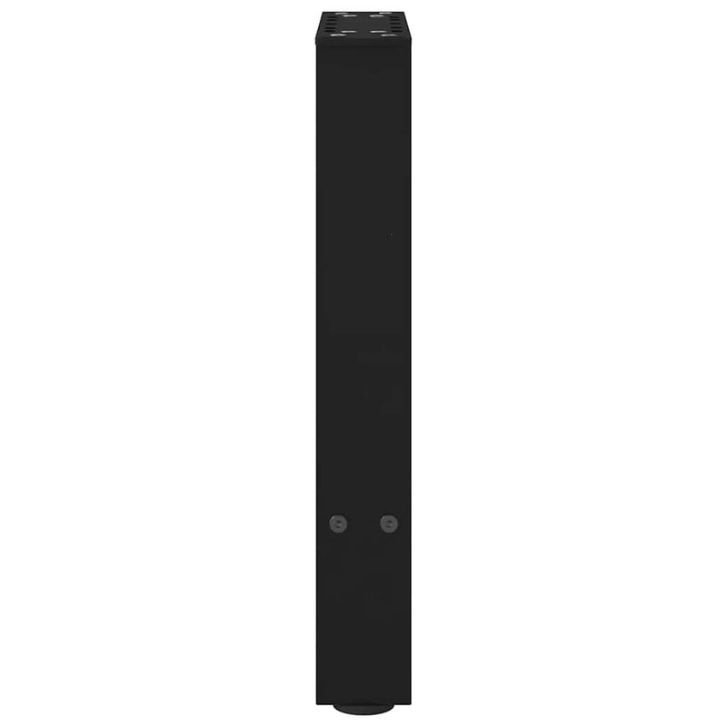 vidaXL 2 db fekete acél dohányzóasztal láb 28 x (42-43) cm