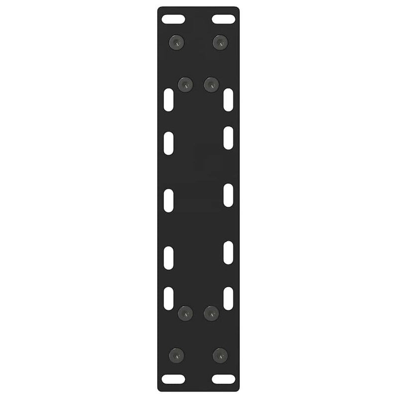 vidaXL 2 db fekete acél dohányzóasztal láb 28 x (42-43) cm