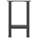 vidaXL 2 db antracitszürke acél dohányzóasztal láb 28 x (42-43) cm