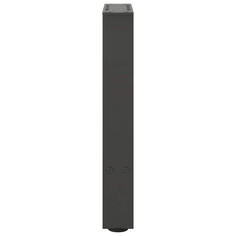 vidaXL 2 db antracitszürke acél dohányzóasztal láb 28 x (42-43) cm