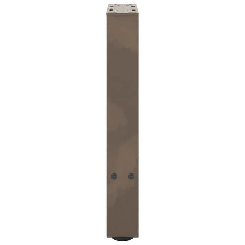 vidaXL 2 db natúr acél dohányzóasztal láb 28 x (42-43) cm acél