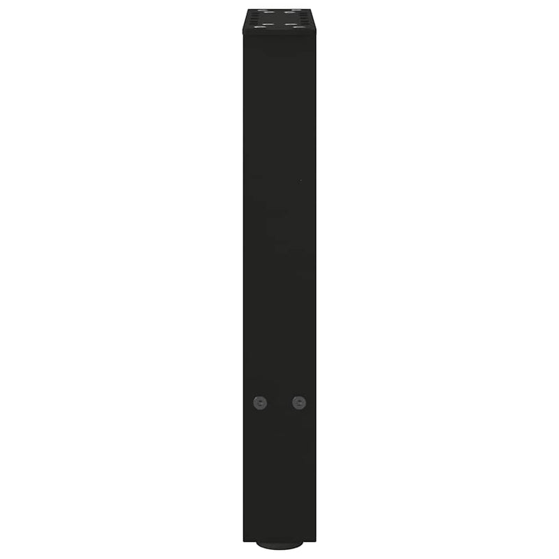 vidaXL 2 db fekete acél dohányzóasztal láb 38 x (42-43) cm