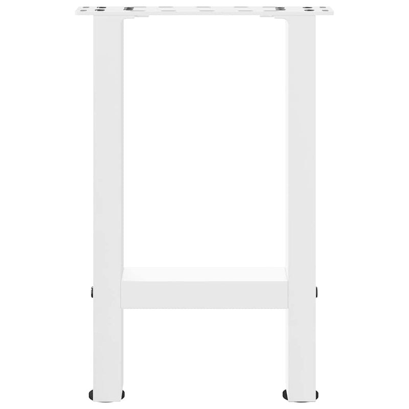 vidaXL 2 db fehér dohányzóasztal láb 38 x (42-43) cm acél