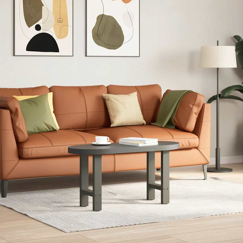 vidaXL 2 db antracitszürke acél dohányzóasztal láb 38x(42-43) cm