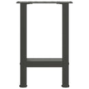 vidaXL 2 db antracitszürke acél dohányzóasztal láb 38x(42-43) cm