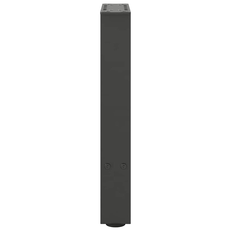vidaXL 2 db antracitszürke acél dohányzóasztal láb 38x(42-43) cm