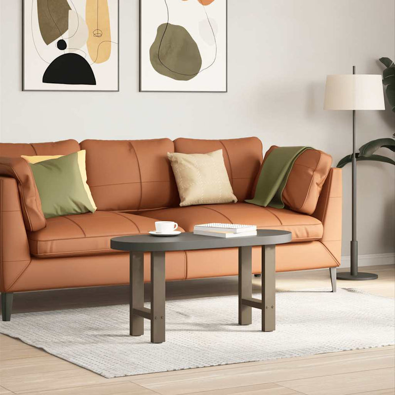 vidaXL 2 db natúr acél dohányzóasztal láb 38x(42-43) cm acél