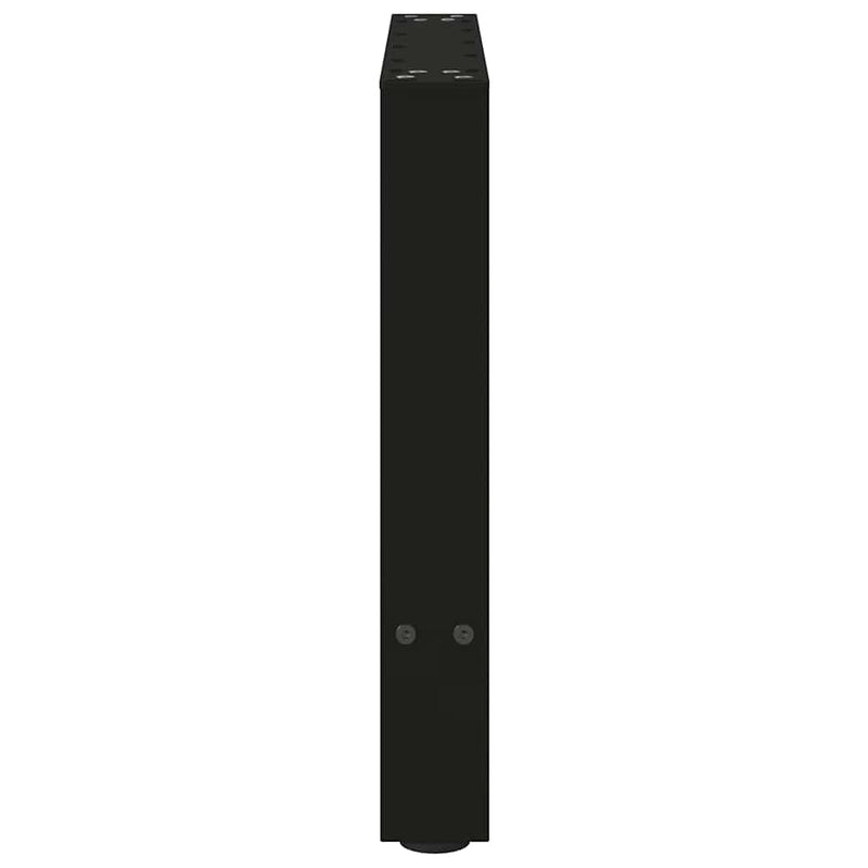 vidaXL 2 db fekete acél dohányzóasztal láb 50 x (42-43) cm