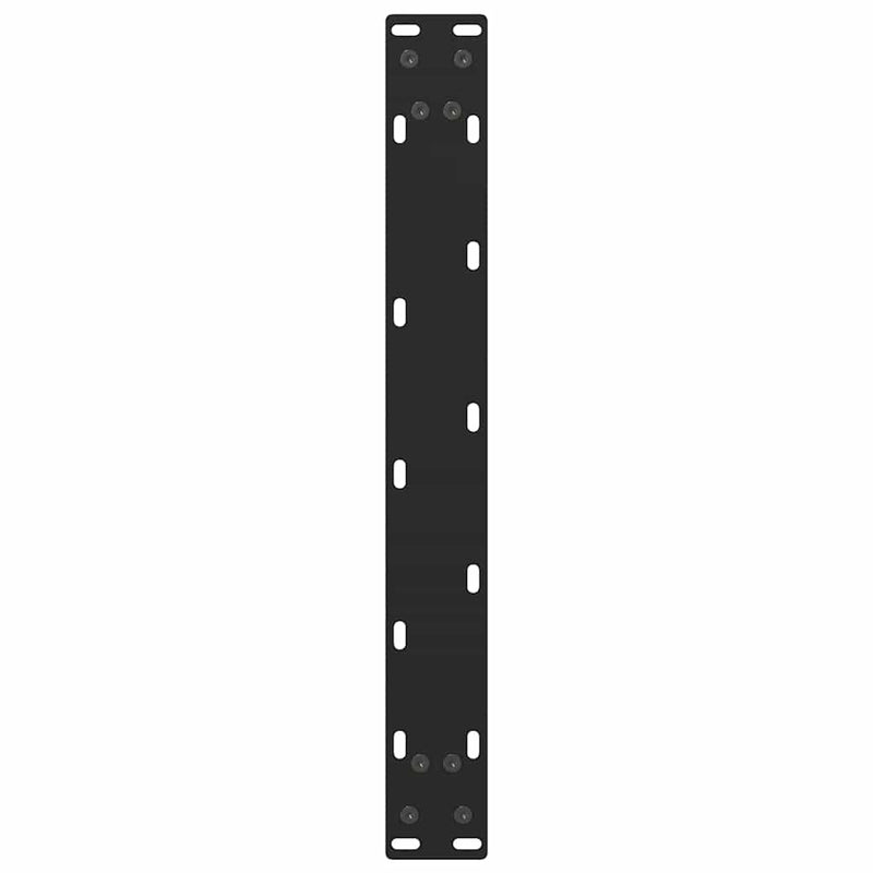 vidaXL 2 db fekete acél dohányzóasztal láb 50 x (42-43) cm