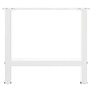 vidaXL 2 db fehér dohányzóasztal láb 50 x (42-43) cm acél