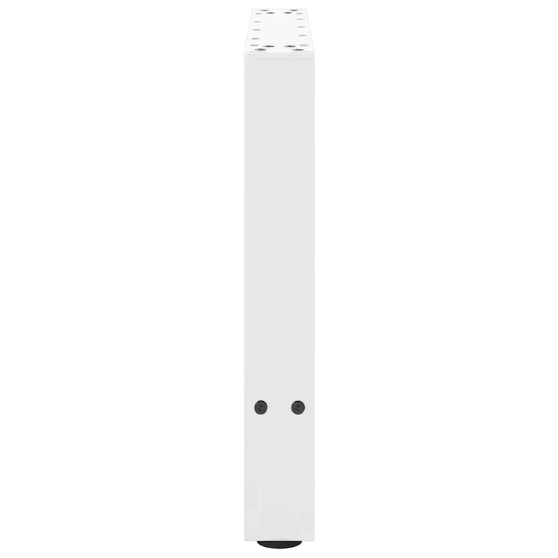 vidaXL 2 db fehér dohányzóasztal láb 50 x (42-43) cm acél