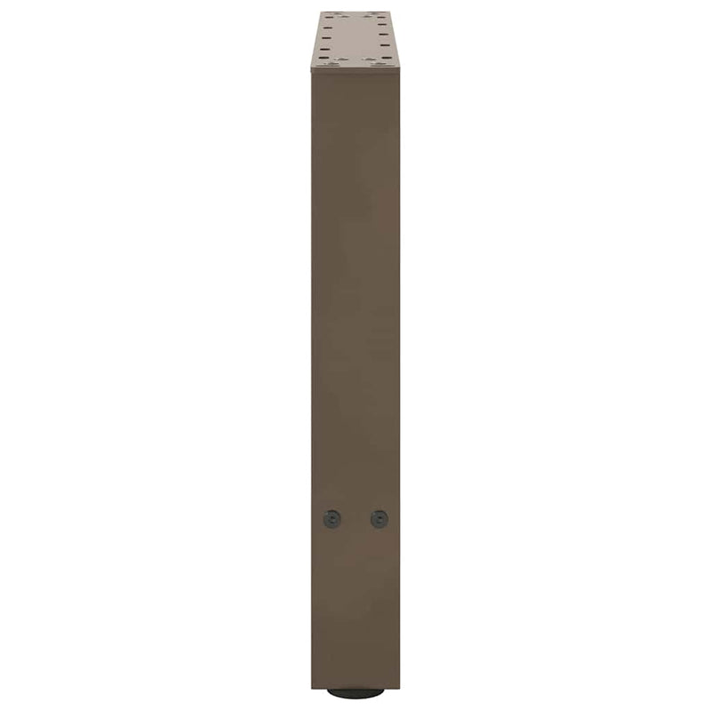vidaXL 2 db natúr acél dohányzóasztal láb 50 x (42-43) cm acél