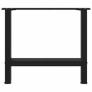 vidaXL 2 db fekete acél dohányzóasztal láb 60 x (42-43) cm