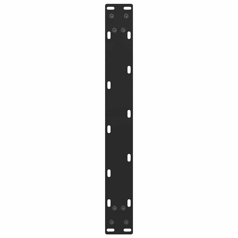 vidaXL 2 db fekete acél dohányzóasztal láb 60 x (42-43) cm